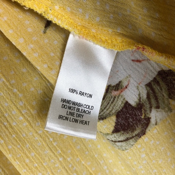 Lulus Heart Of Marigold Yellow Tropical Print Wrap Maxi Dress V Neck Costal - Picture 5 of 10